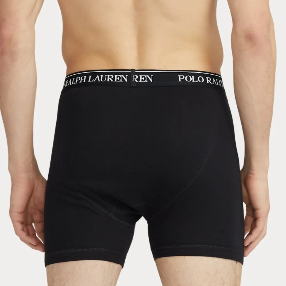 NWOT Boy's Polo Ralph Lauren 1 Pair Black Boxer Briefs
